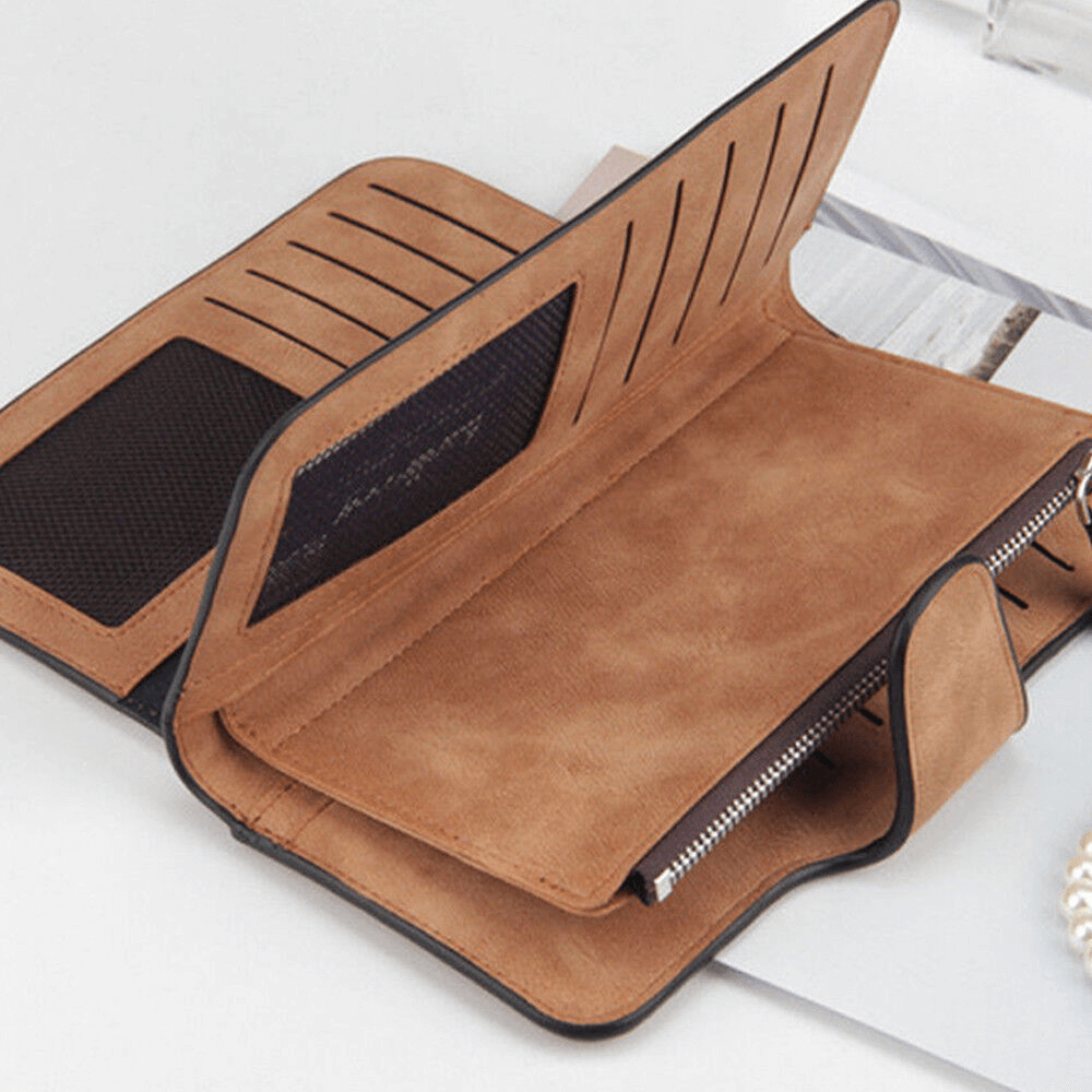 Large Leather Card Holder Wallet For Women  Genuine Leather Wallet
