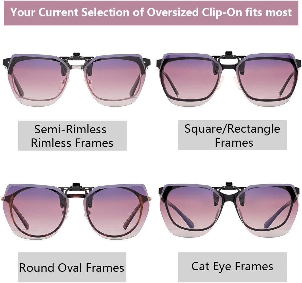 Lightweight Polygon Clip-On sunglasses For Women | Women’s Sunglasses