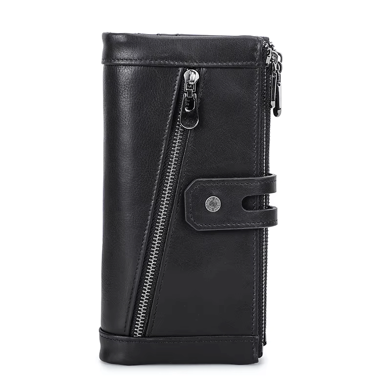 Long Leather Purse With Zipper For Women  Women’s Organizer Wallet