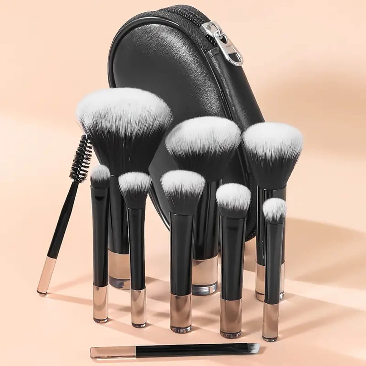 Long Tube Makeup Brushes Set | Foundation Powder Eyeshadow Brush Set