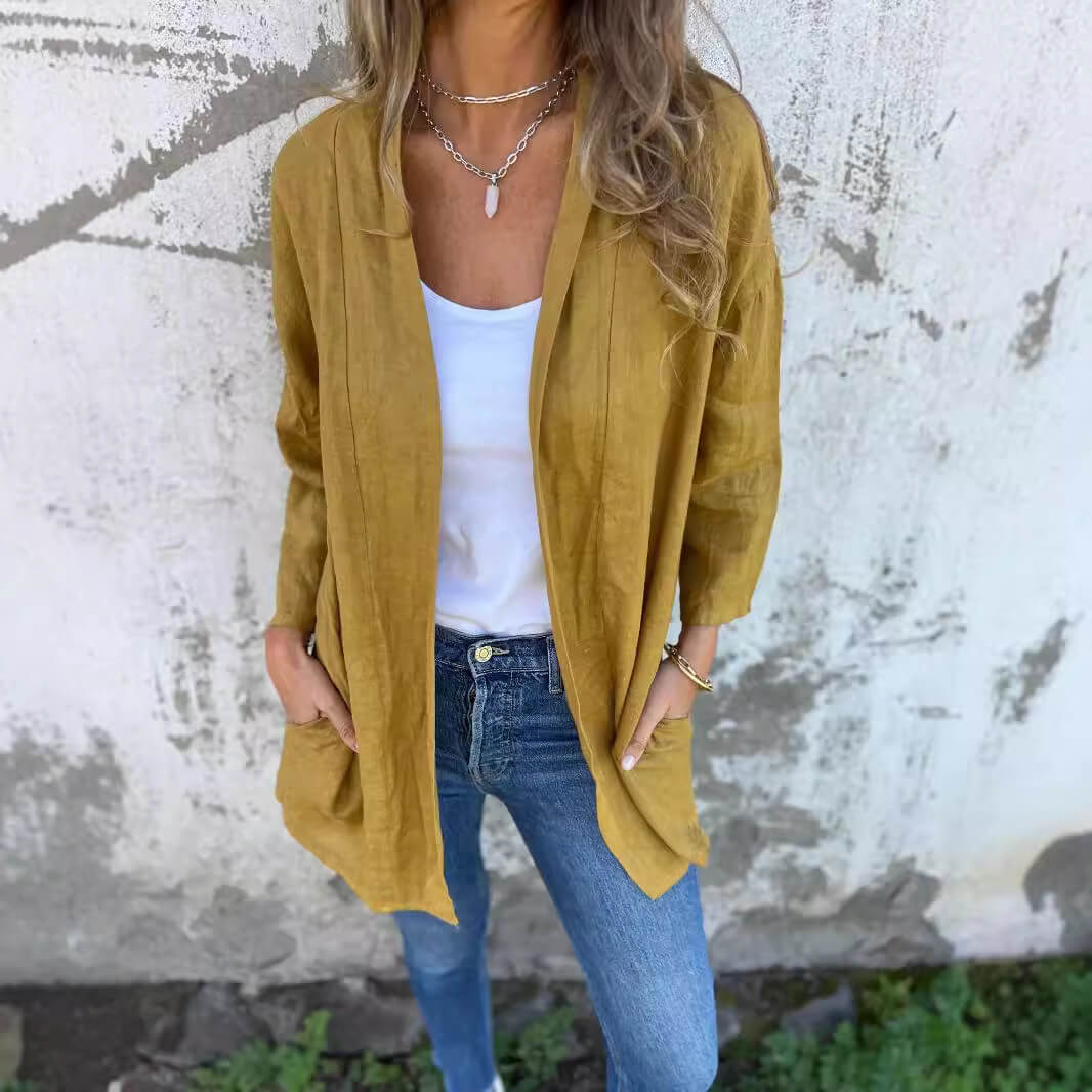 Loose Pockets Cardigan |  Casual Lightweight Cardigan For Women