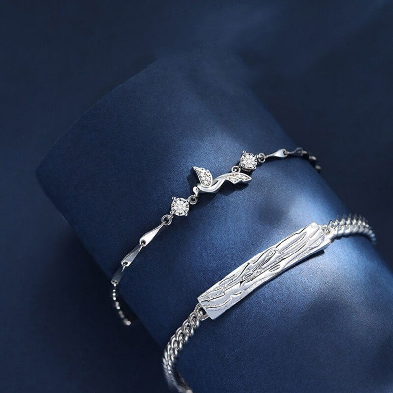 Love Birds Couple Bracelet | Diamond Couples bracelet