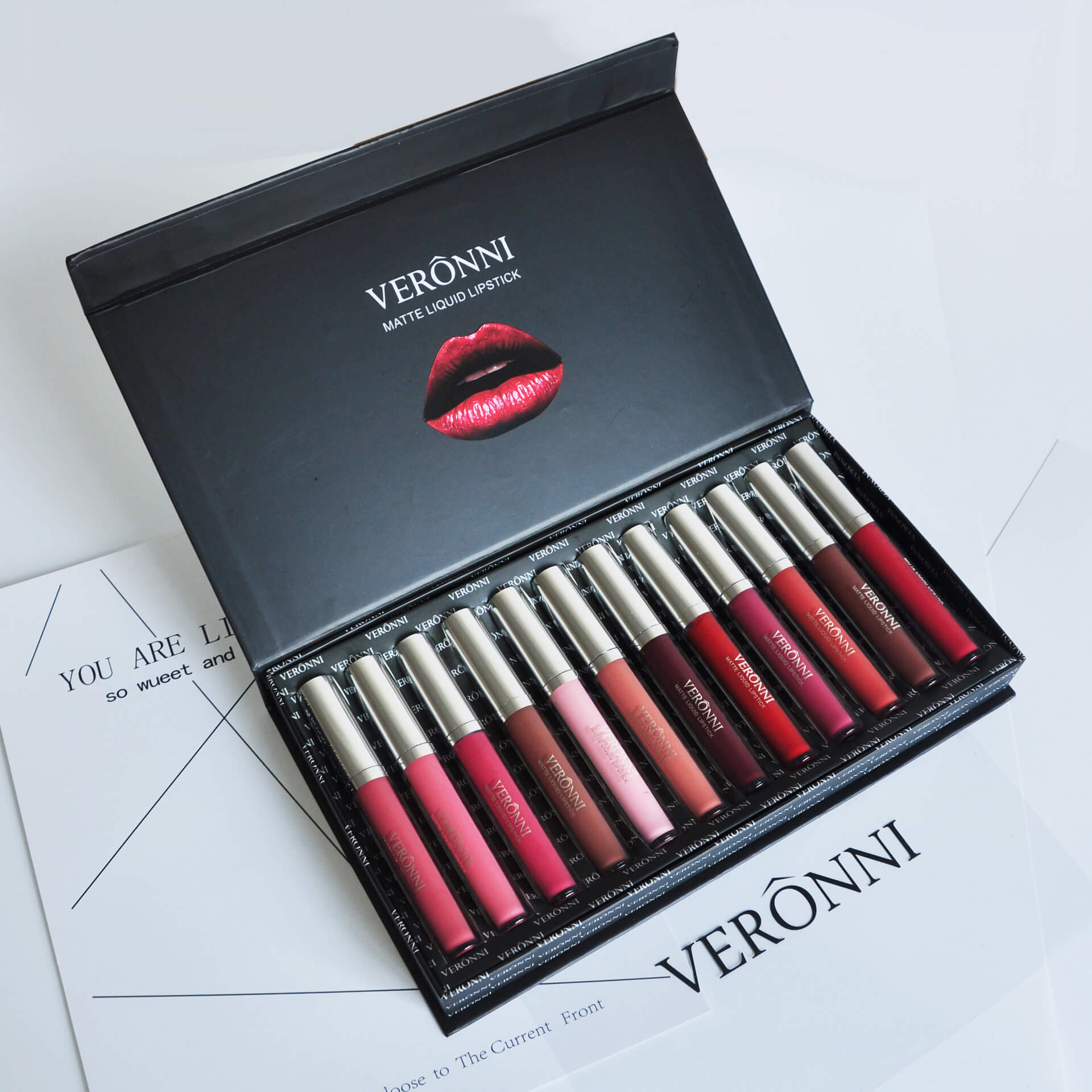 Luxury 12 Lipstick Gift Box Set | Waterproof Lipstick Set For Women