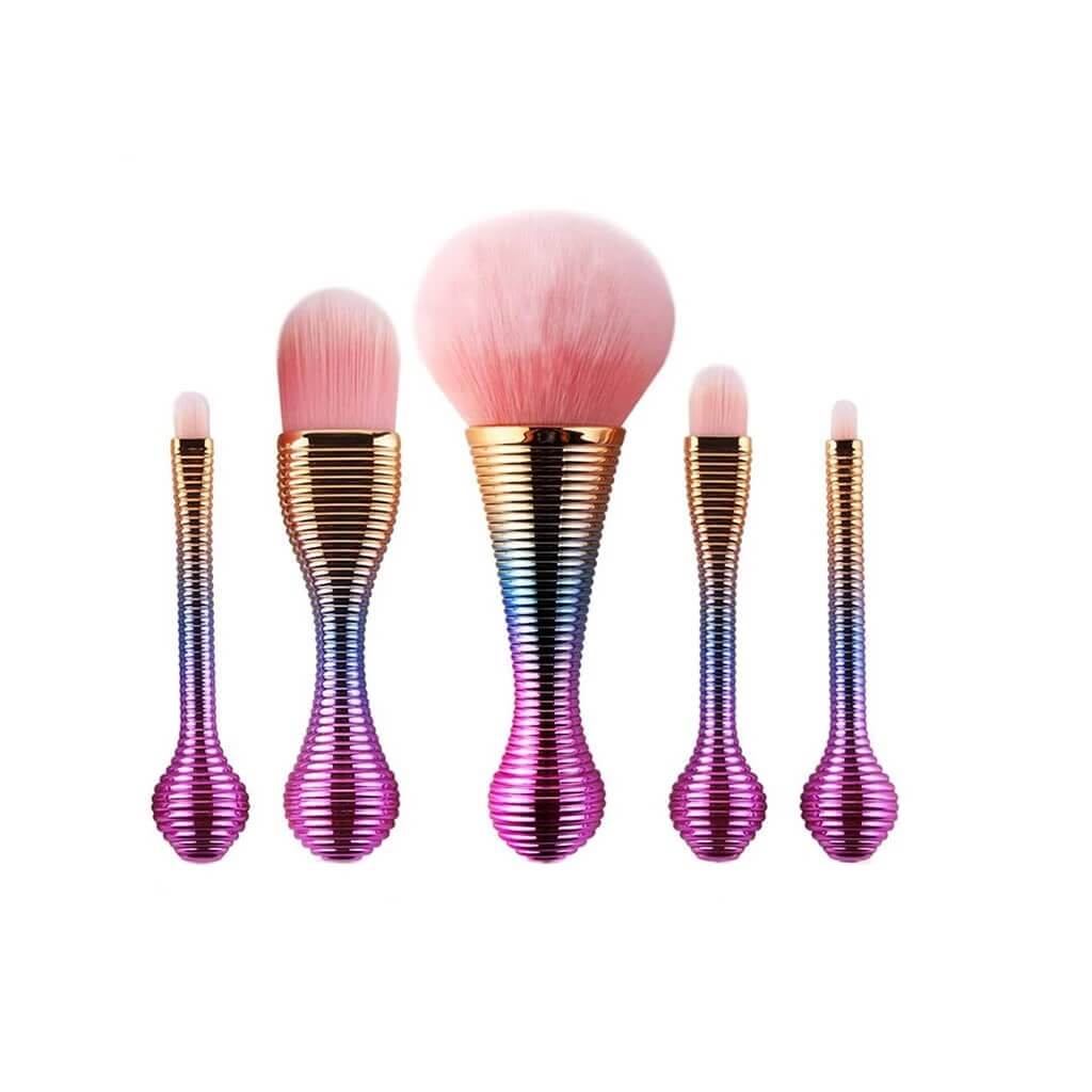 Makeup Brush Set 5 Pcs For Liquid Foundation And Powder | 5Pcs Makeup 