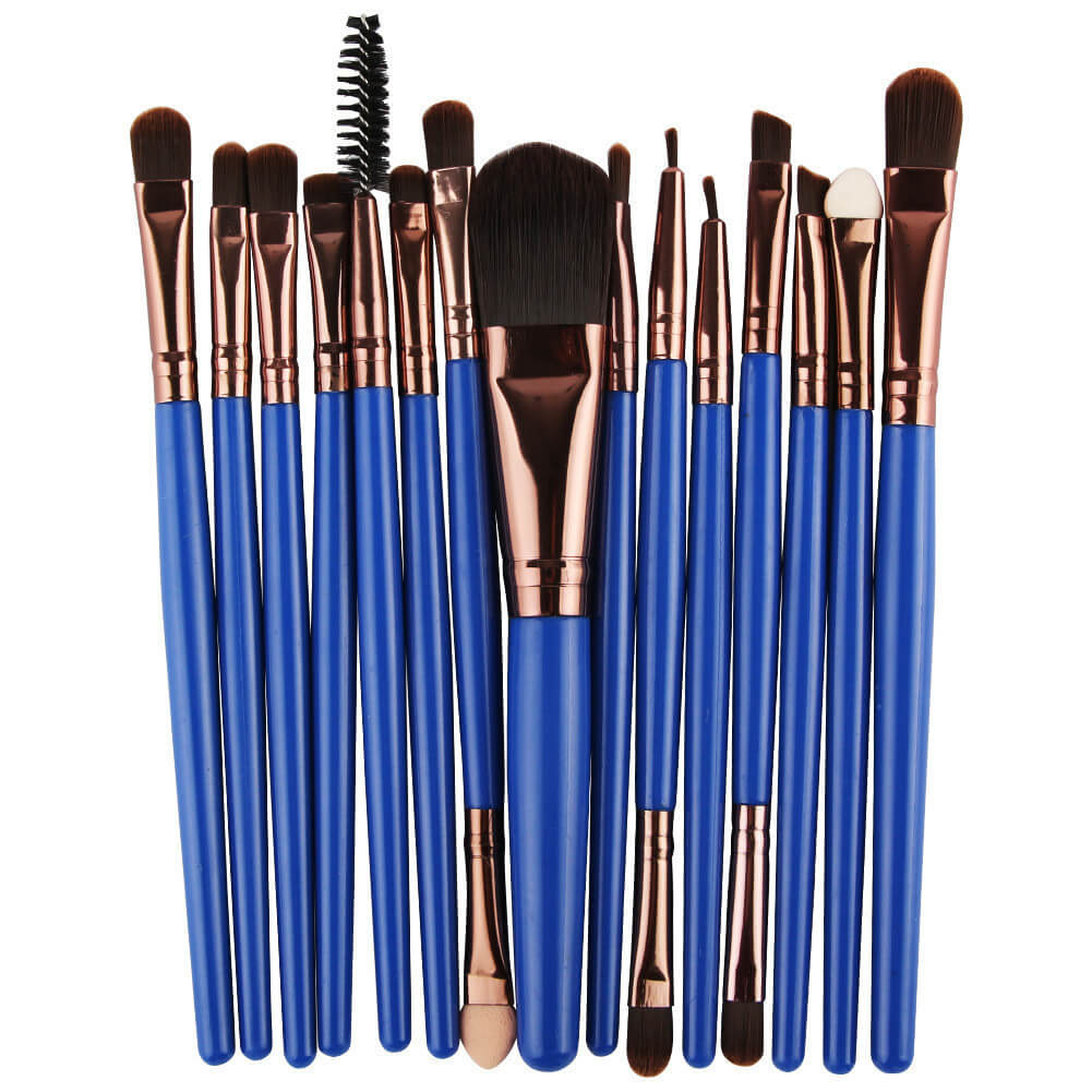 Makeup Brushes Smooth Blending Set Of 15  | Makeup Brush Set 15 Pcs