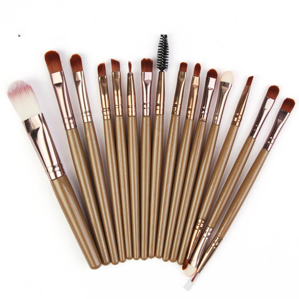 Makeup Brushes Smooth Blending Set Of 15  | Makeup Brush Set 15 Pcs