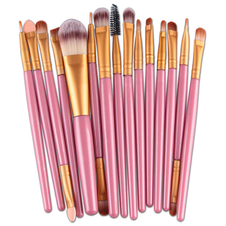 Makeup Brushes Smooth Blending Set Of 15  | Makeup Brush Set 15 Pcs