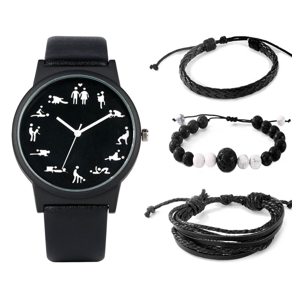Men Quartz Watch With Bracelet Gift Box  Design |  Quartz Watch Gift