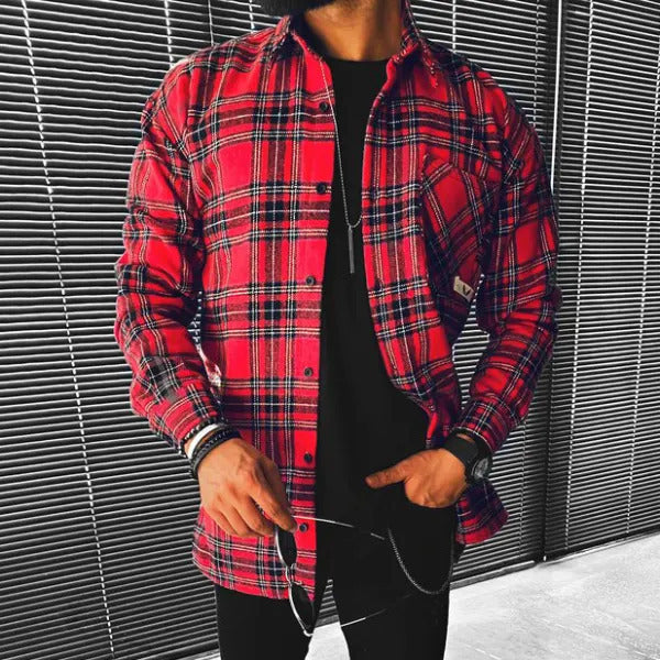Men's Casual Work Shirt | Sustainable Organic Cotton Shirt Jacket
