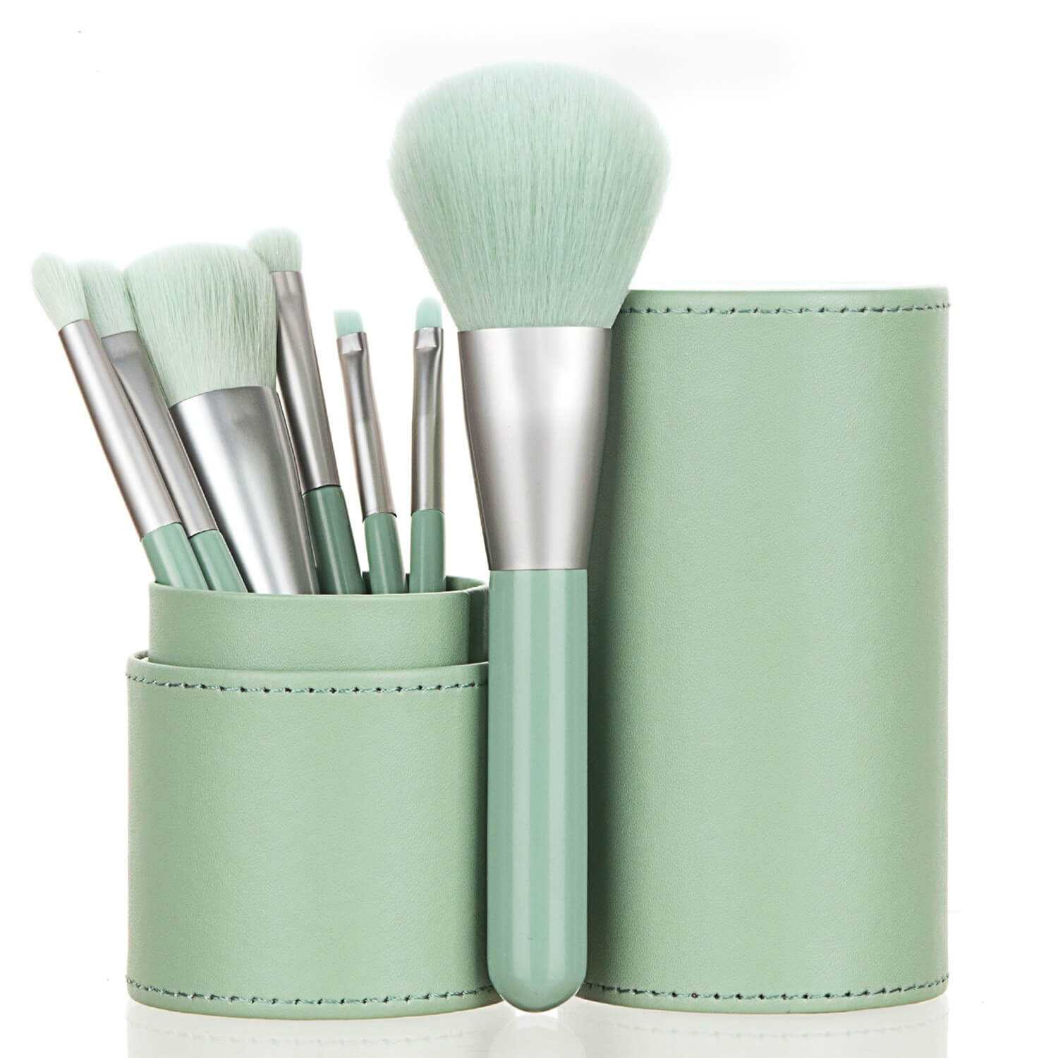 Mini Makeup Brush Set 7 Pieces | Affordable Portable Makeup Brush Kit