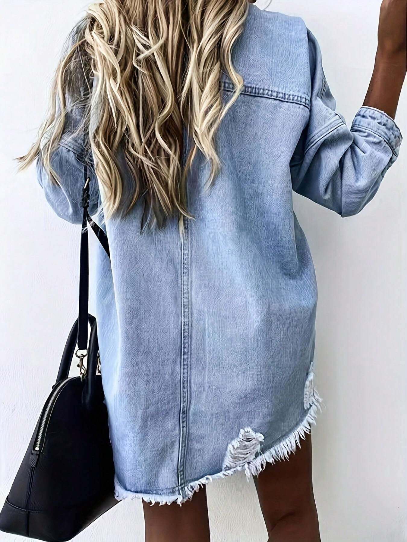 Multifunctional Denim Jacket Women | Convertible Jean Jacket Women