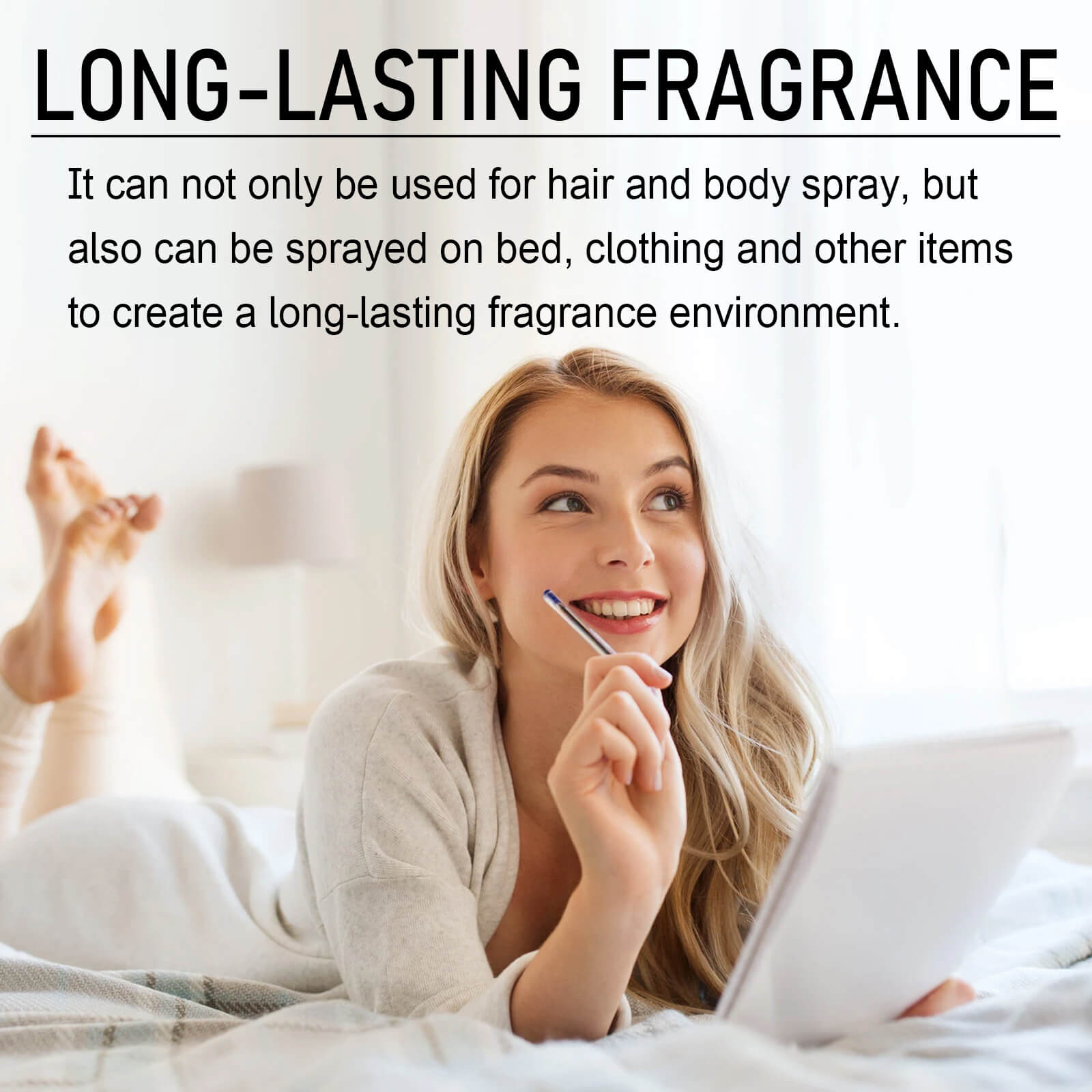 Natural Fragrance Spray For Sensitive Skin  Vanilla Jasmine Scent