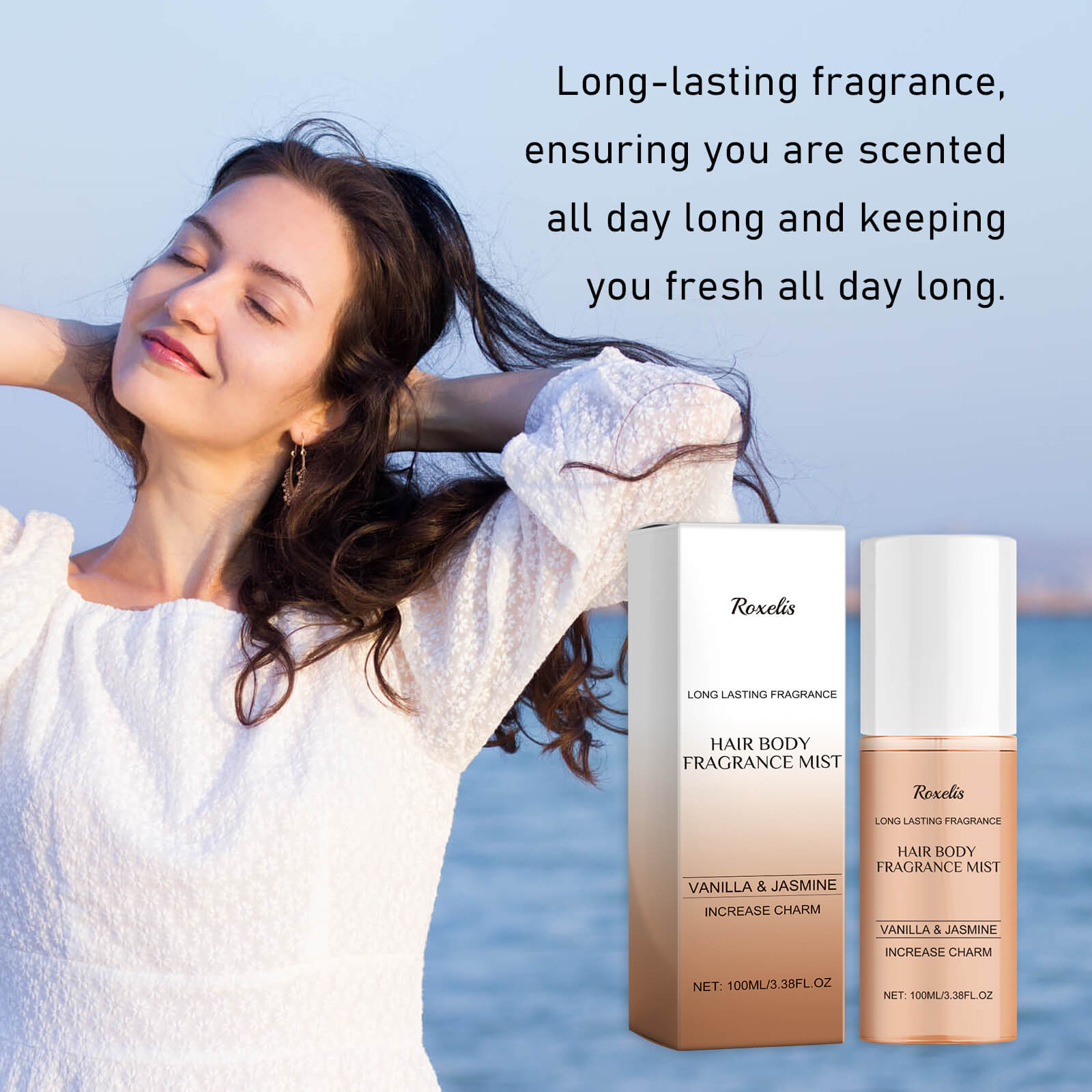 Natural Fragrance Spray For Sensitive Skin  Vanilla Jasmine Scent