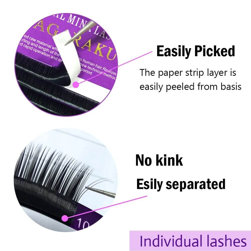 Natural Looking Individual Lash Clusters  16 Rows Individual Lashes