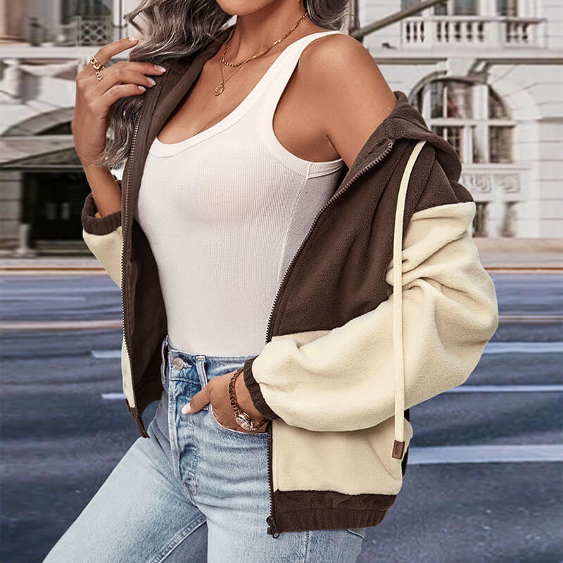 Polar Fleece Zipper Cardigan |  Women's Polar Fleece Jacket