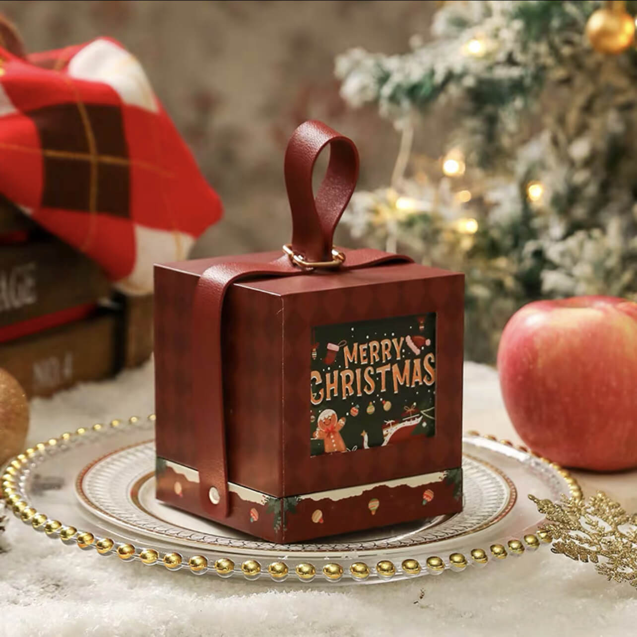 Portable Christmas Gift Box With Handle | Christmas Gift Box