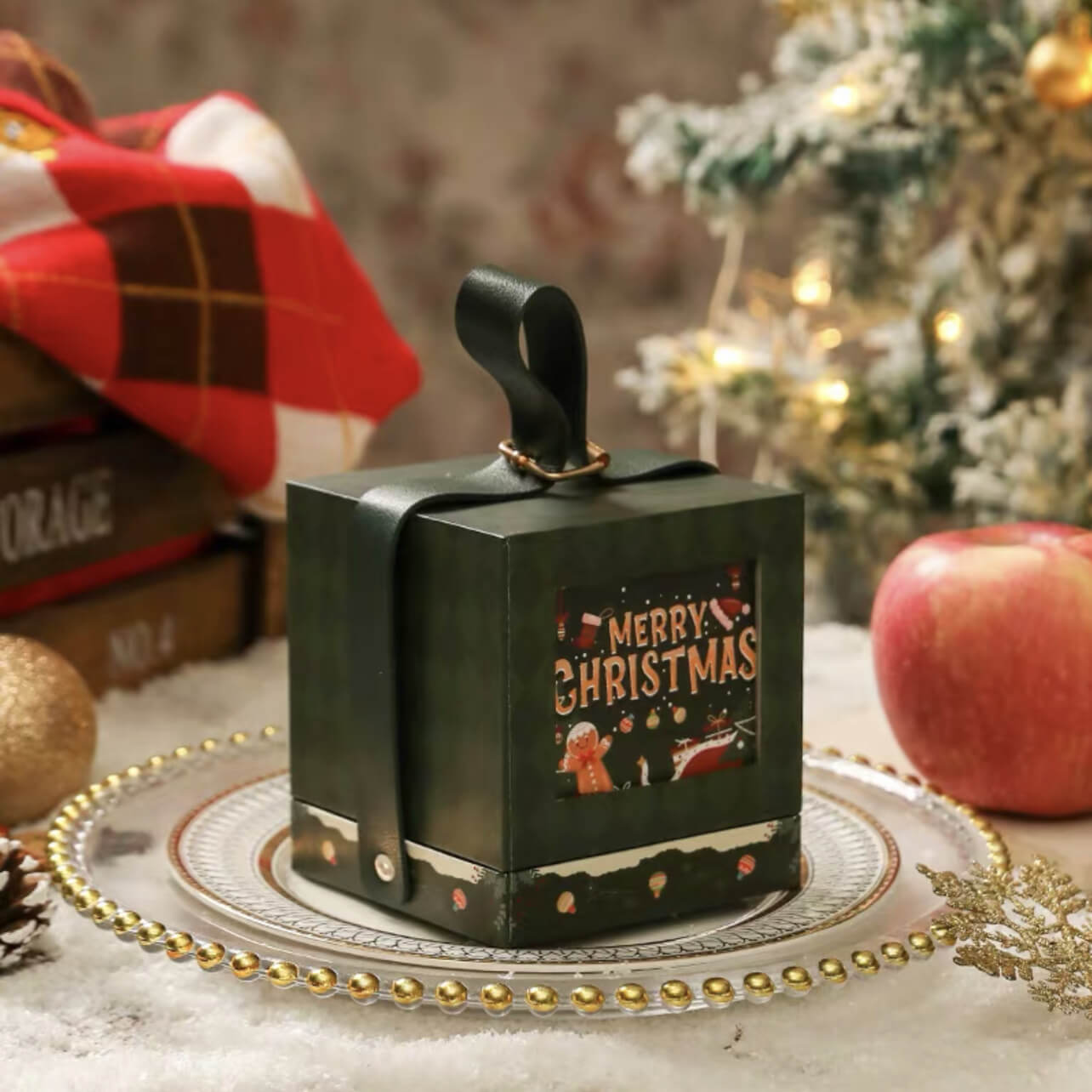 Portable Christmas Gift Box With Handle | Christmas Gift Box