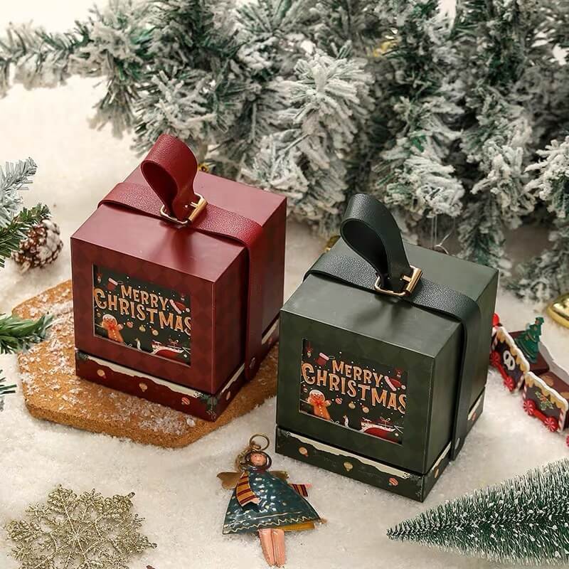Portable Christmas Gift Box With Handle | Christmas Gift Box