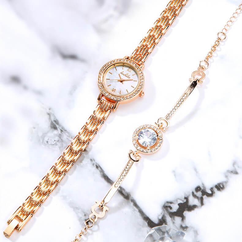 Quartz Watch Jewelry Set For Women | Ladies Watch Gift Set
