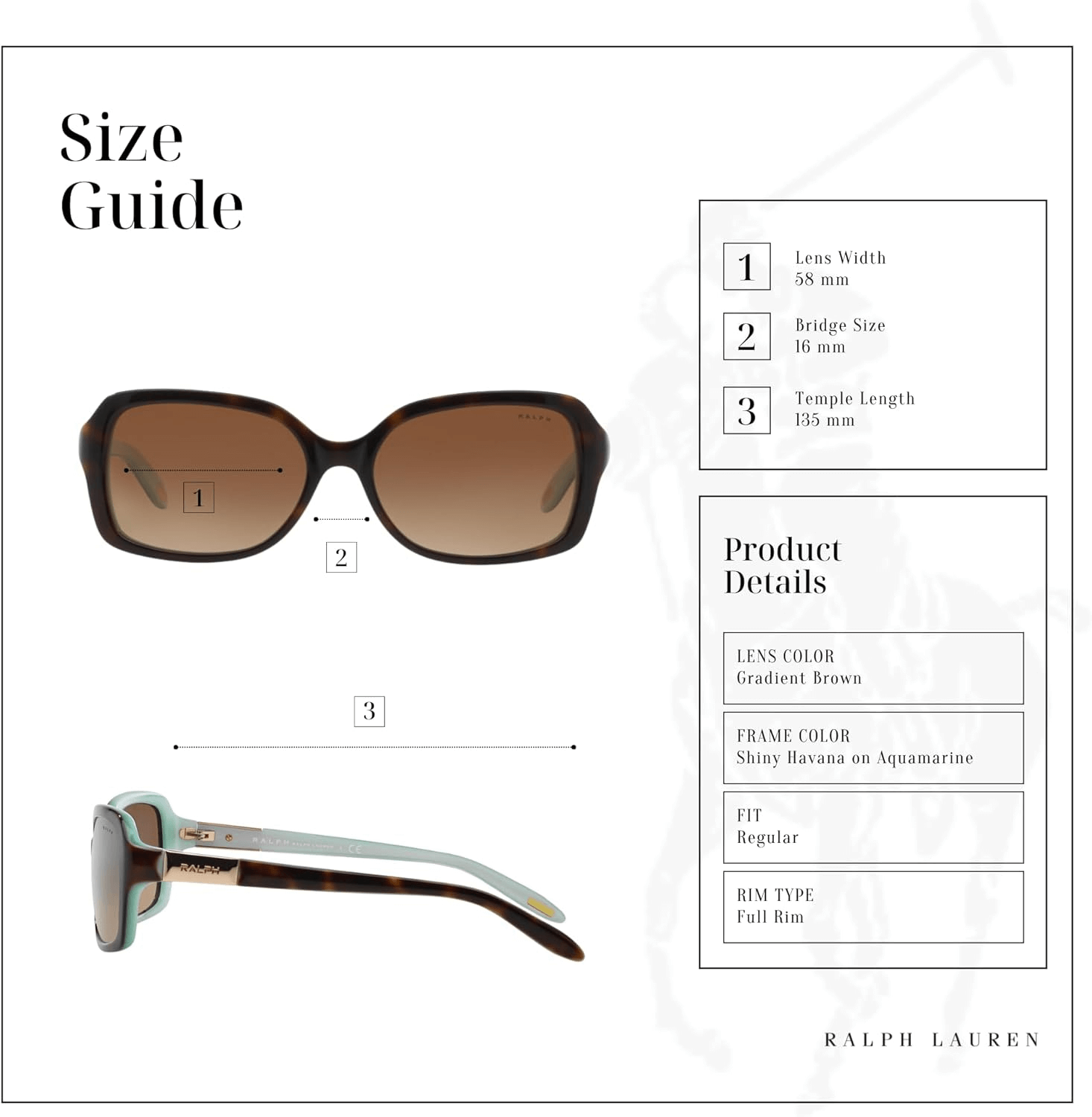 RA5130 Gradient Rectangular Sunglasses | Stylish Women’s Sunglasses