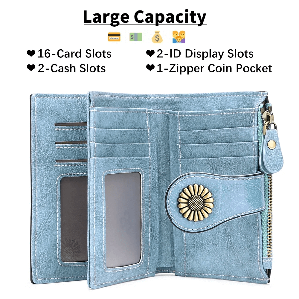 RFID Blocking Wallet Women | Genuine Leather Wallet For Women