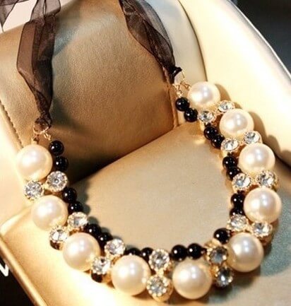Real Freshwater Pearl Choker Necklace  Pearl Choker For Women