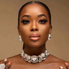 3pcs Set: Statement Rhinestone Jewelry Set