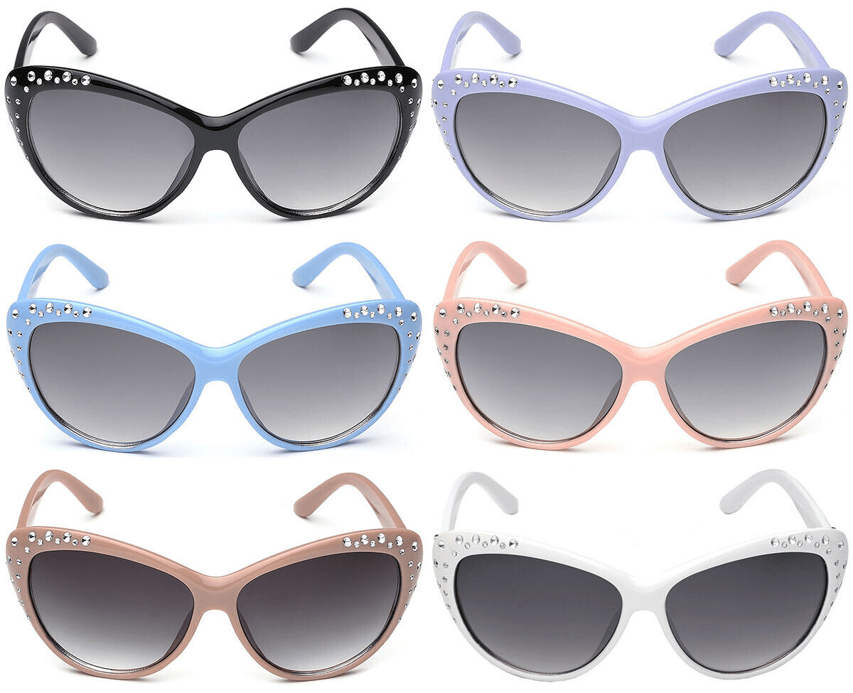 Rhinestone Cat Eye Sunglasses Kids | Girls Fashion Sunglasses