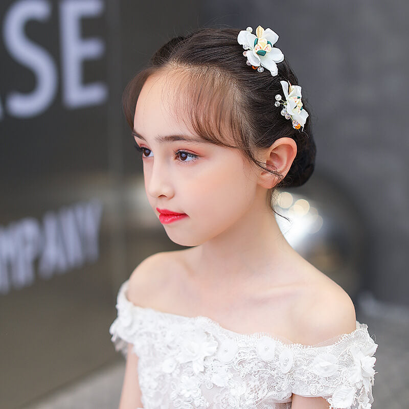 Rhinestone Hair Pins For Children | Kids Hair Jewelry Set For Parties