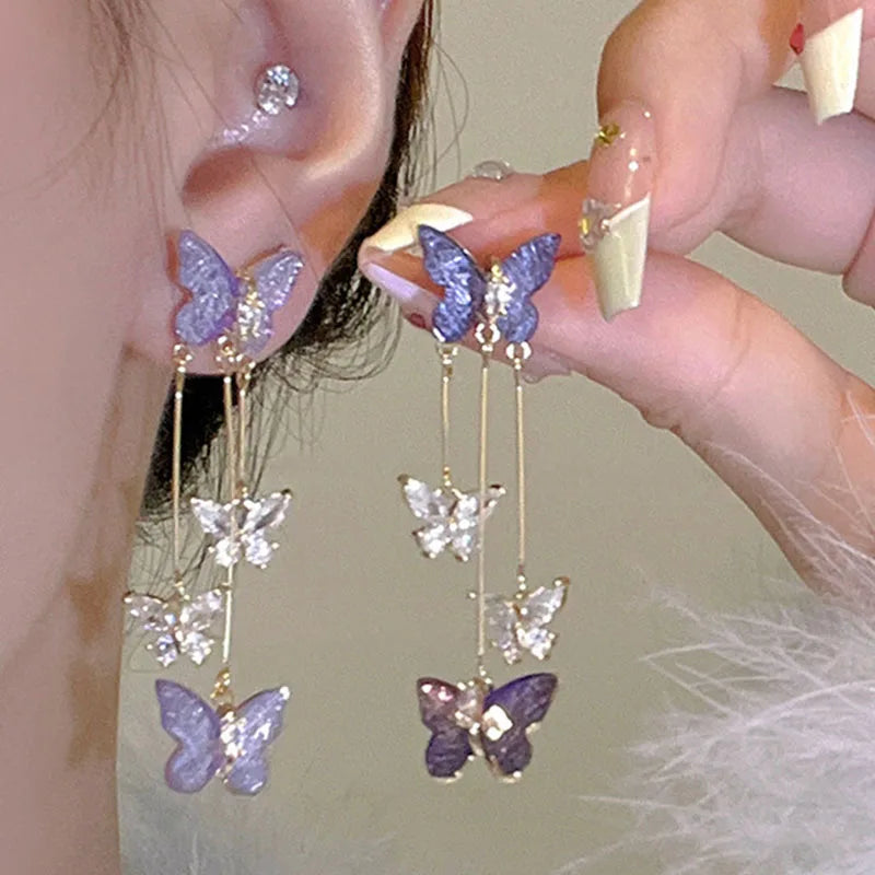 925 Silver Needle Korean Fashion Square Pearl Drop Earrings For Women Jewelry 2024 Trending New Women's Vintage Zircon Earrings