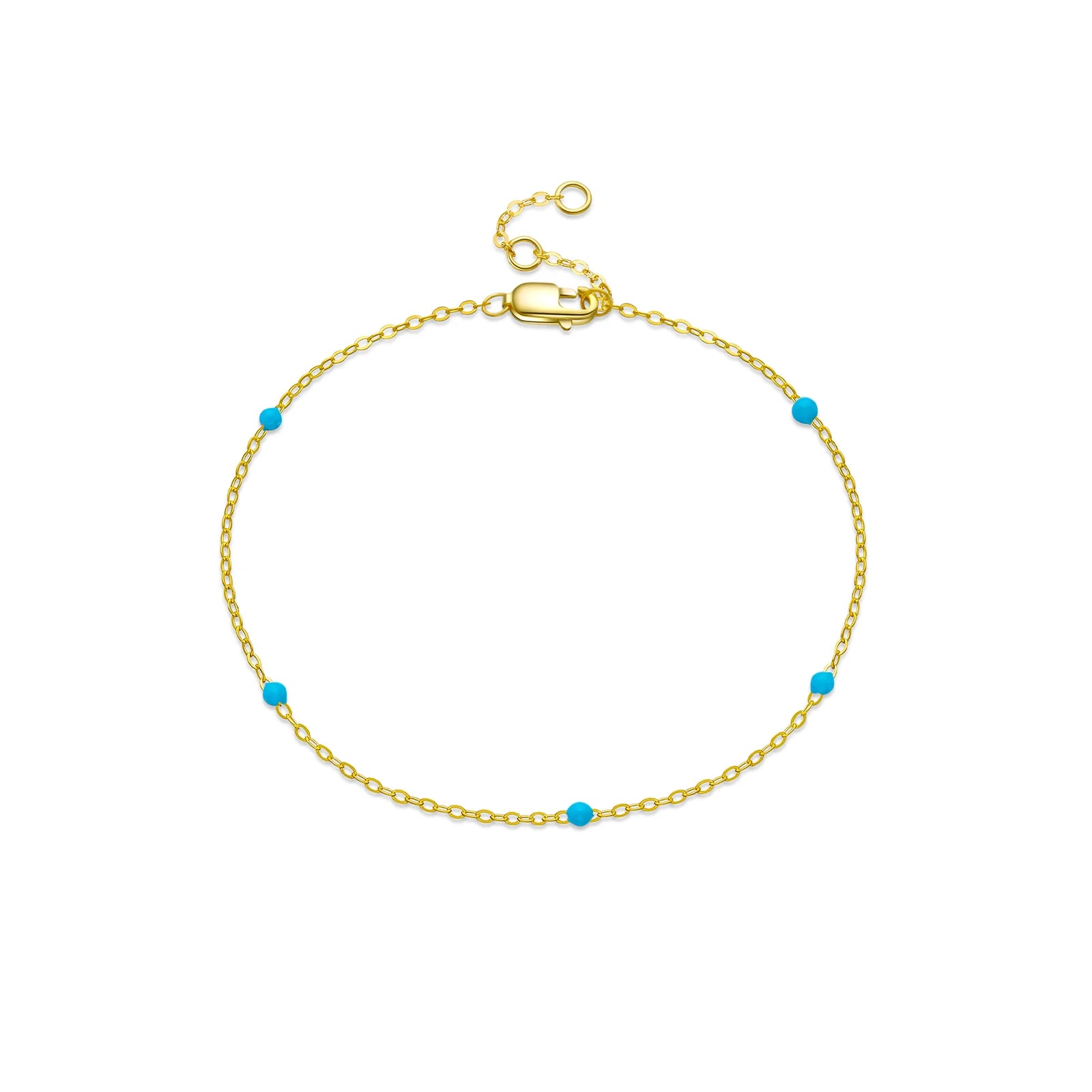 ANDYWEN 100% 925 Sterling Silver Gold Turquoise Chain Enamel Bracelet Luxury Women 2022 Women Charm Wedding Crystal Jewelry