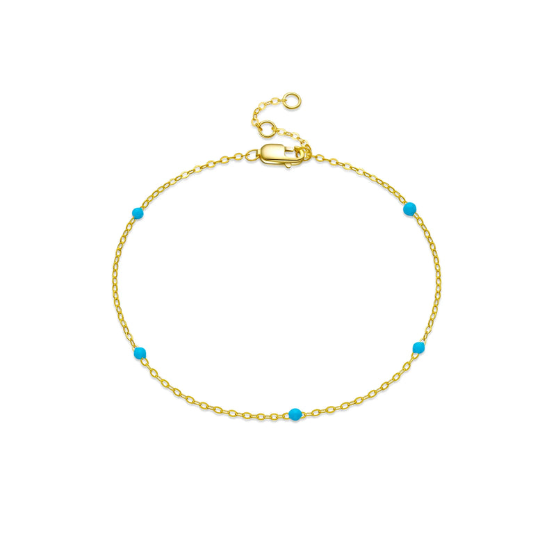 ANDYWEN 100% 925 Sterling Silver Gold Turquoise Chain Enamel Bracelet Luxury Women 2022 Women Charm Wedding Crystal Jewelry