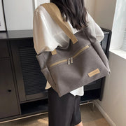 New Trend Canvas Handbasg Bag for Women's High-end Feeling Versatile Shoulder for Students Class Tote Bag Sac A Main Femme