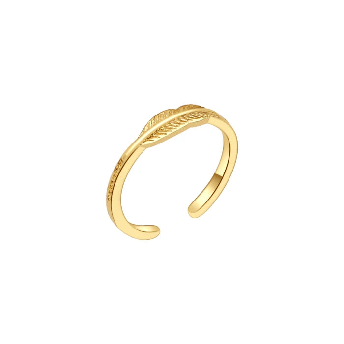 Fashion Toe Ring for Women Girl 18K Gold Plated Jewelry Small Size Adjustable Open Tail Stacking Rings Summer Beach Foot Jewelry