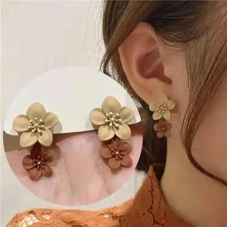 925 Silver Needle Korean Fashion Square Pearl Drop Earrings For Women Jewelry 2024 Trending New Women's Vintage Zircon Earrings