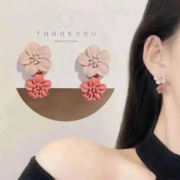 925 Silver Needle Korean Fashion Square Pearl Drop Earrings For Women Jewelry 2024 Trending New Women's Vintage Zircon Earrings