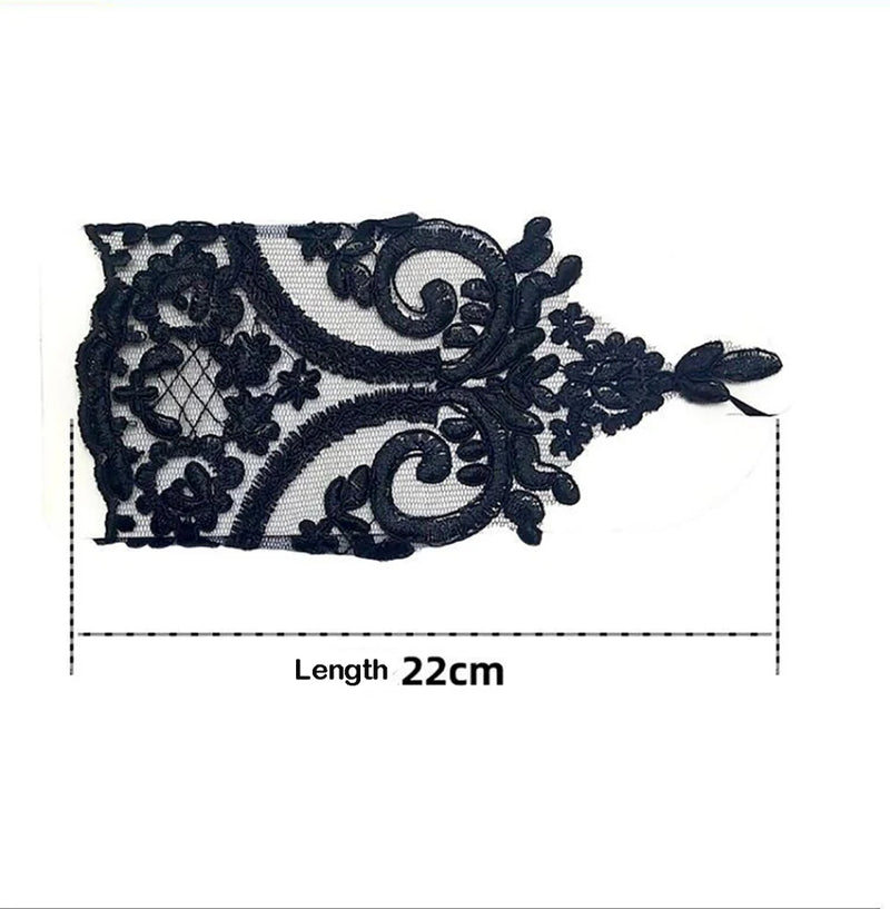 Women Bridal Gloves Fingerless Lace Embroider Short Gloves Evening Dress Accessories for Wedding Party