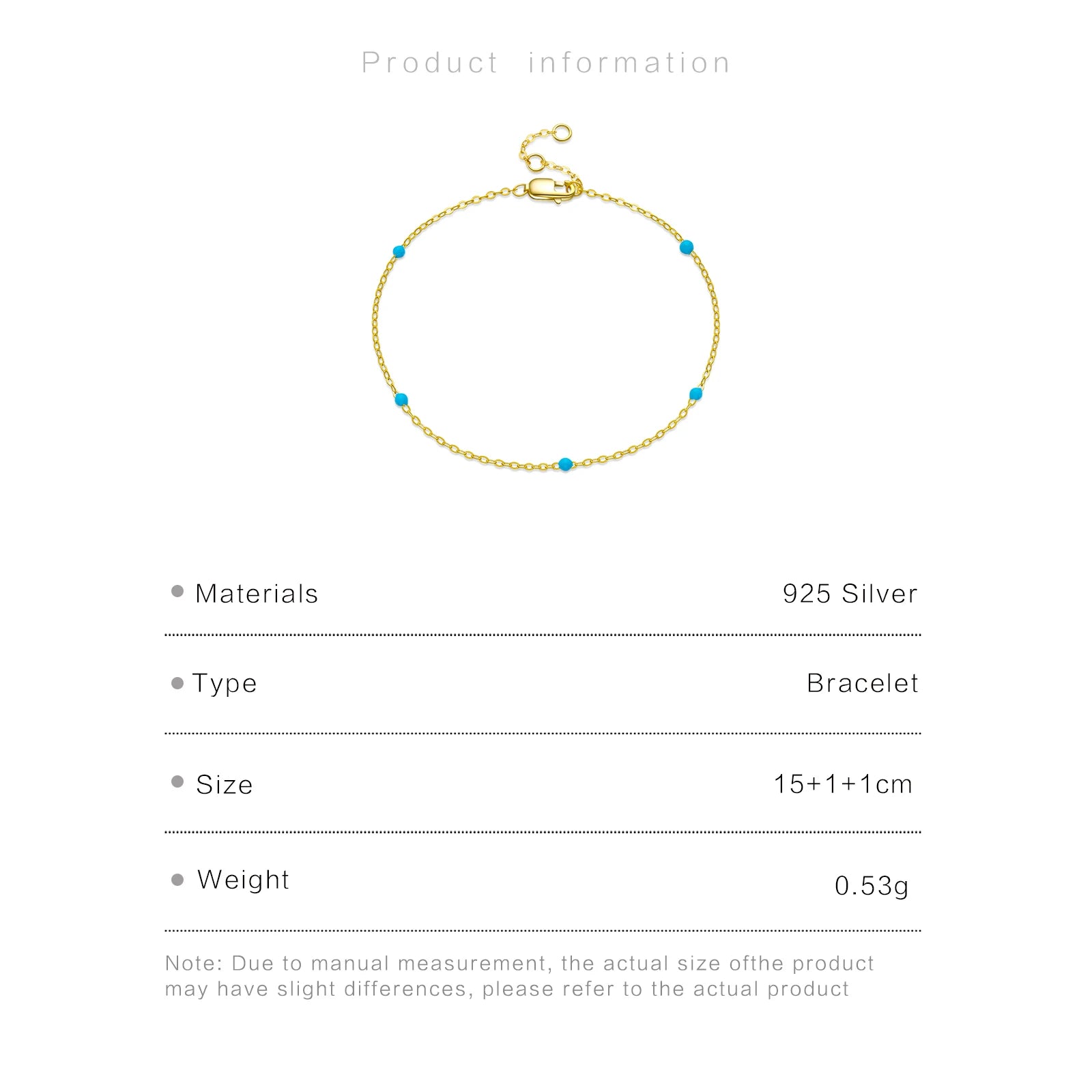 ANDYWEN 100% 925 Sterling Silver Gold Turquoise Chain Enamel Bracelet Luxury Women 2022 Women Charm Wedding Crystal Jewelry