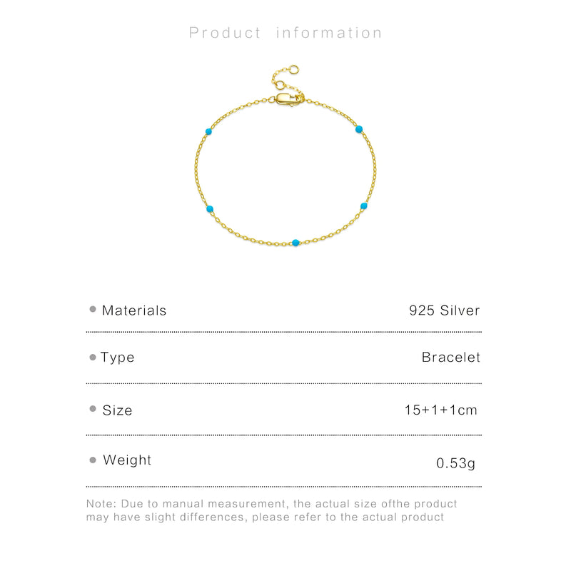 ANDYWEN 100% 925 Sterling Silver Gold Turquoise Chain Enamel Bracelet Luxury Women 2022 Women Charm Wedding Crystal Jewelry