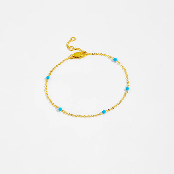 ANDYWEN 100% 925 Sterling Silver Gold Turquoise Chain Enamel Bracelet Luxury Women 2022 Women Charm Wedding Crystal Jewelry