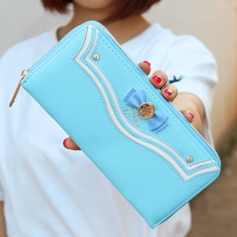 Sailor Moon Women Long Purse | Sailor Moon Bow Design Wallet