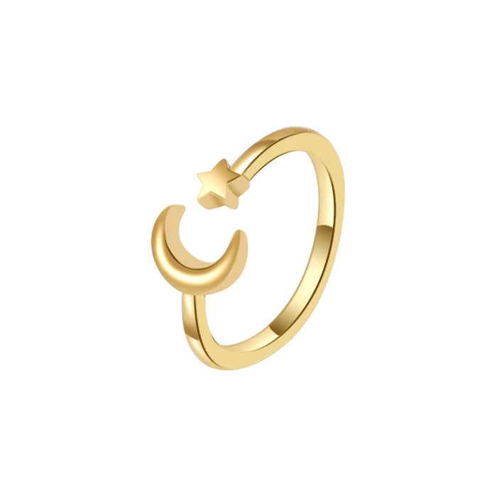 Fashion Toe Ring for Women Girl 18K Gold Plated Jewelry Small Size Adjustable Open Tail Stacking Rings Summer Beach Foot Jewelry