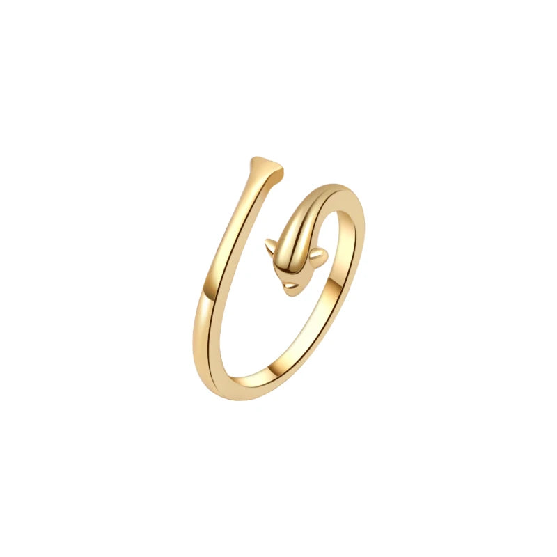 Fashion Toe Ring for Women Girl 18K Gold Plated Jewelry Small Size Adjustable Open Tail Stacking Rings Summer Beach Foot Jewelry