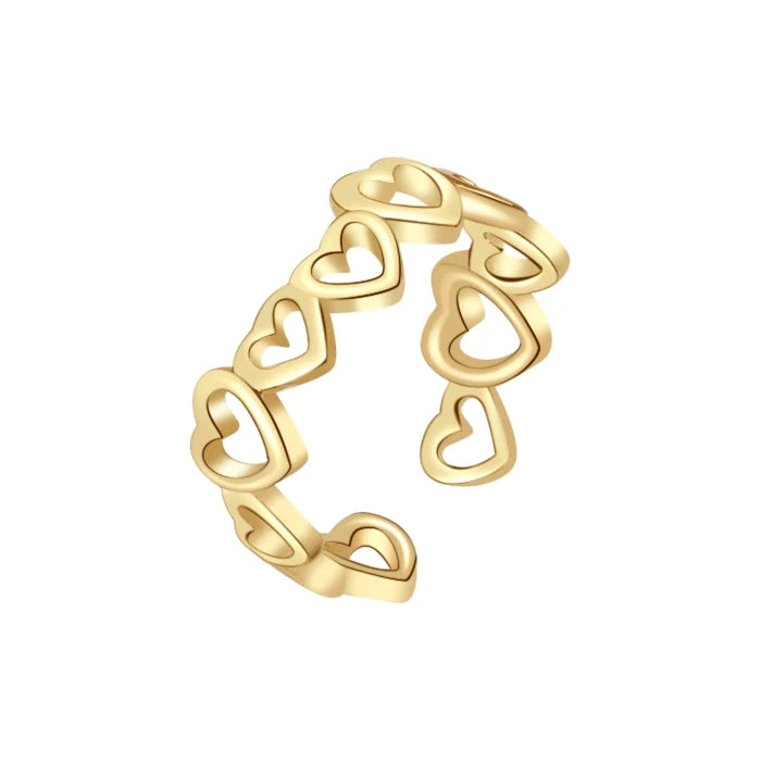 Fashion Toe Ring for Women Girl 18K Gold Plated Jewelry Small Size Adjustable Open Tail Stacking Rings Summer Beach Foot Jewelry