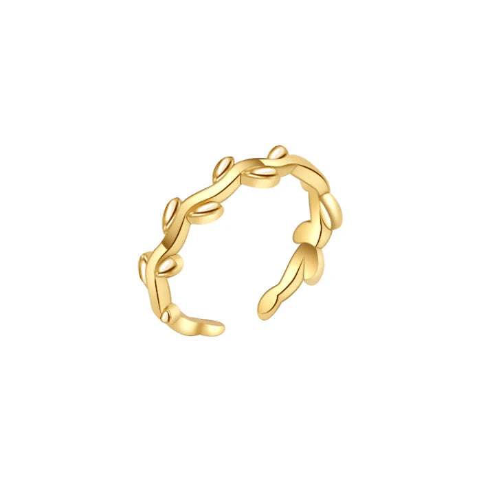 Fashion Toe Ring for Women Girl 18K Gold Plated Jewelry Small Size Adjustable Open Tail Stacking Rings Summer Beach Foot Jewelry