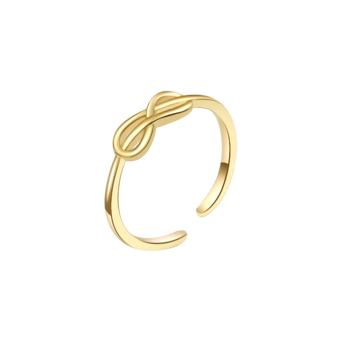 Fashion Toe Ring for Women Girl 18K Gold Plated Jewelry Small Size Adjustable Open Tail Stacking Rings Summer Beach Foot Jewelry