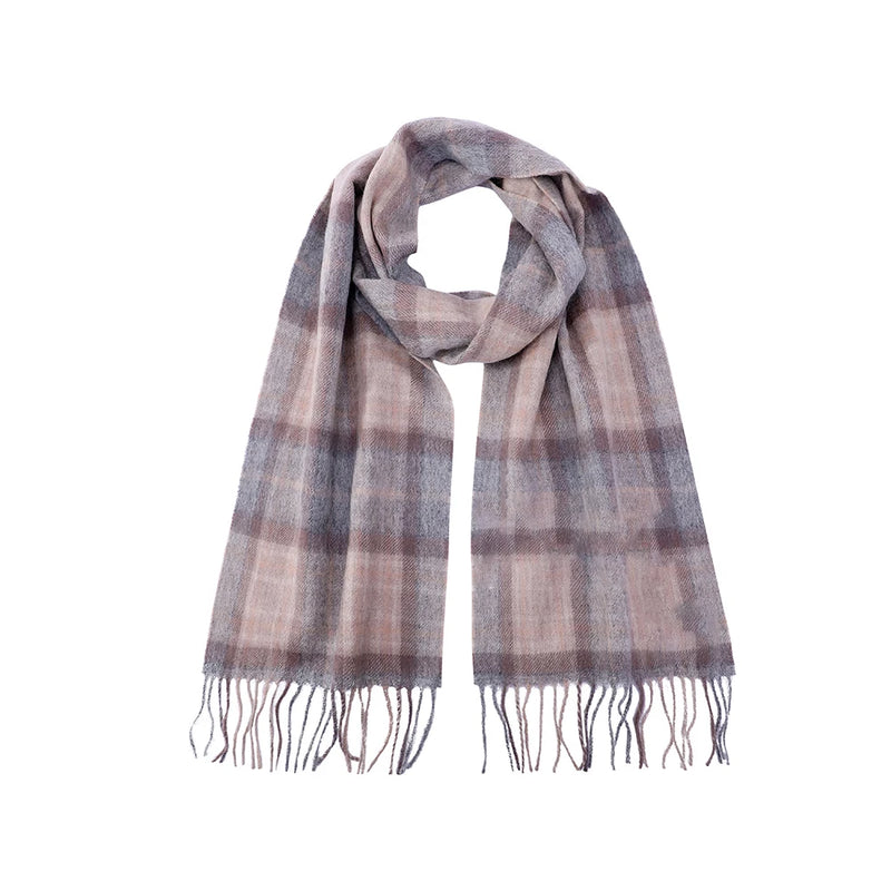 2022 Highly Selected 100% Wool Red Scottish Plaid Scarves,Warm Winter Men Scarf Houndstooth Comfortable Winter Scarves Man