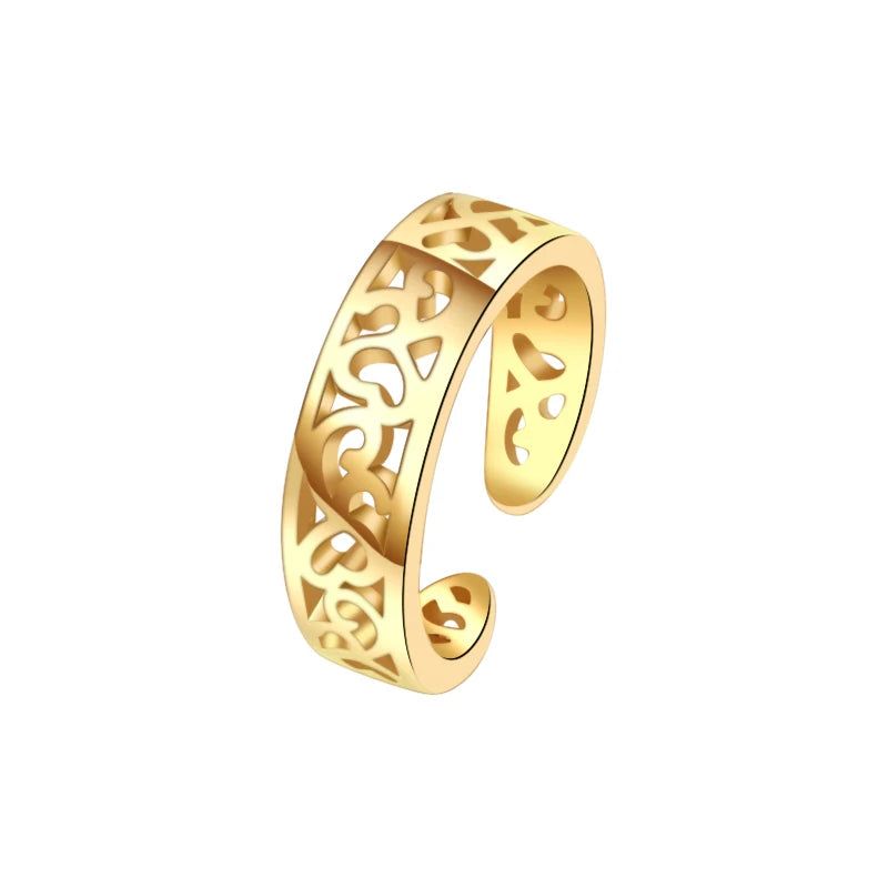 Fashion Toe Ring for Women Girl 18K Gold Plated Jewelry Small Size Adjustable Open Tail Stacking Rings Summer Beach Foot Jewelry