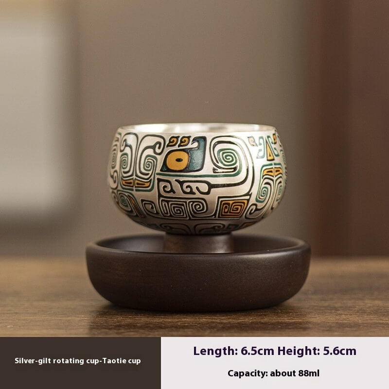 Silver Gilded Master Cup With Gift Box | Premium Tea Cup Gift Set