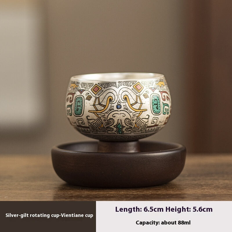 Silver Gilded Master Cup With Gift Box | Premium Tea Cup Gift Set
